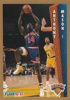 1992-93 Fleer Anthony Mason #152 card image