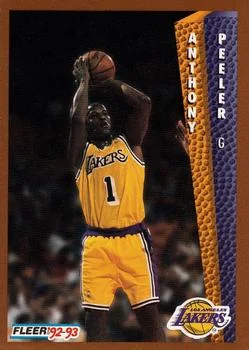 1992-93 Fleer Anthony Peeler #364 card image