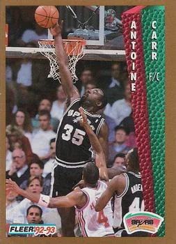 1992-93 Fleer Antoine Carr #202 card image