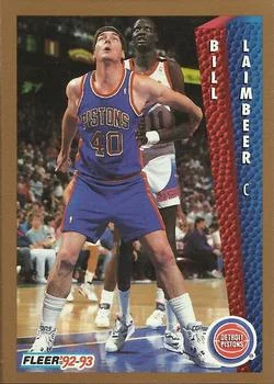 1992-93 Fleer Bill Laimbeer #64 card image