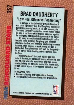 1992-93 Fleer Brad Daugherty SYS #257 card back image