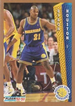 1992-93 Fleer Byron Houston #340 card image