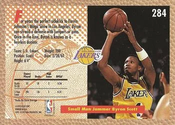 1992-93 Fleer Byron Scott SD #284 card back image