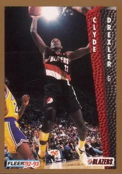 1992-93 Fleer Clyde Drexler #186 card image