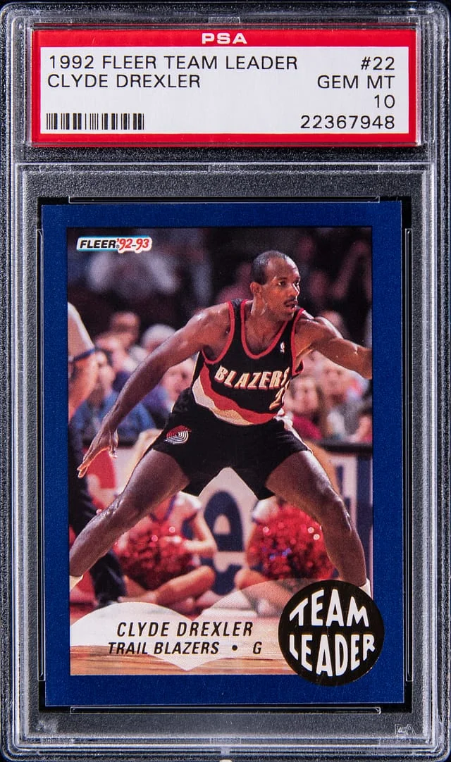 1992-93 Fleer Clyde Drexler Team Leader #22 card image