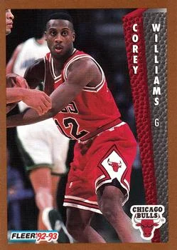 1992-93 Fleer Corey Williams #316 card image