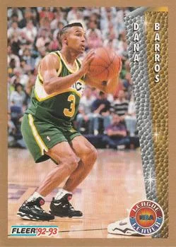 1992-93 Fleer Dana Barros LL #243 card image