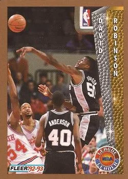 1992-93 Fleer David Robinson LL #244 card image