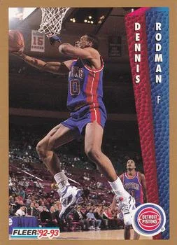 1992-93 Fleer Dennis Rodman #66 card image