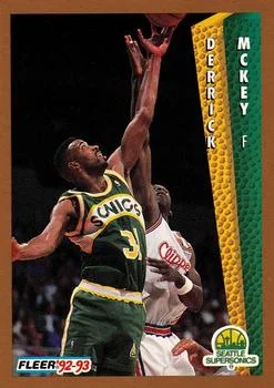 1992-93 Fleer Derrick McKey #214 card image