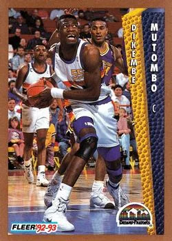 1992-93 Fleer Dikembe Mutombo #60 card image
