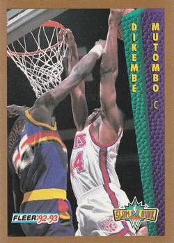 1992-93 Fleer Dikembe Mutombo SD #286 card image