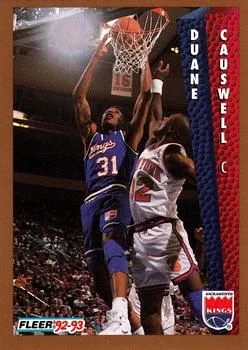 1992-93 Fleer Duane Causwell #195 card image