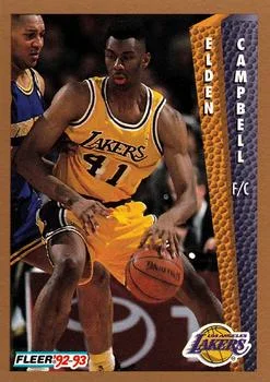1992-93 Fleer Elden Campbell #106 card image
