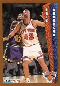 1992-93 Fleer Eric Anderson #392 card image