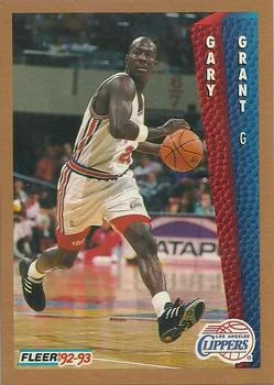 1992-93 Fleer Gary Grant UERUER: Birthplace is listed #99 card image