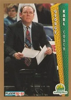 1992-93 Fleer George Karl CO #212 card image