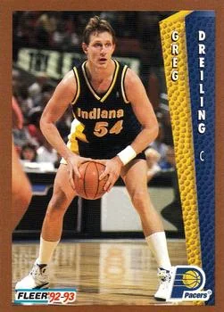 1992-93 Fleer Greg Dreiling #349 card image