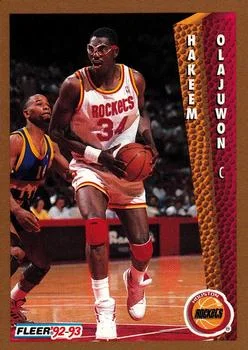 1992-93 Fleer Hakeem Olajuwon #84 card image
