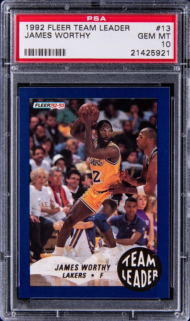 1992-93 Fleer James Worthy Team Leader #13 card image