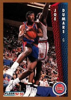 1992-93 Fleer Joe Dumars #63 card image