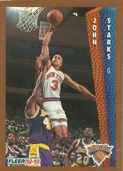 1992-93 Fleer John Starks #156 card image