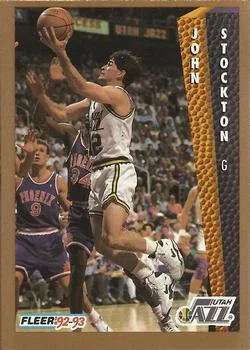 1992-93 Fleer John Stockton #227 card image
