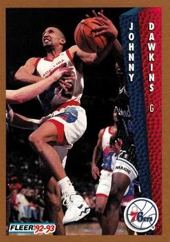 1992-93 Fleer Johnny Dawkins #168 card image