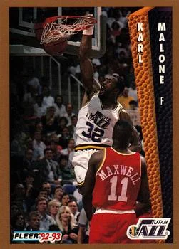1992-93 Fleer Karl Malone #225 card image