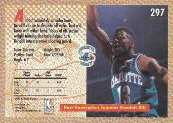 1992-93 Fleer Kendall Gill SD #297 card back image