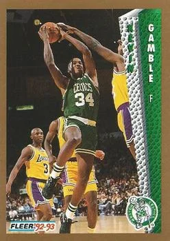 1992-93 Fleer Kevin Gamble #15 card image