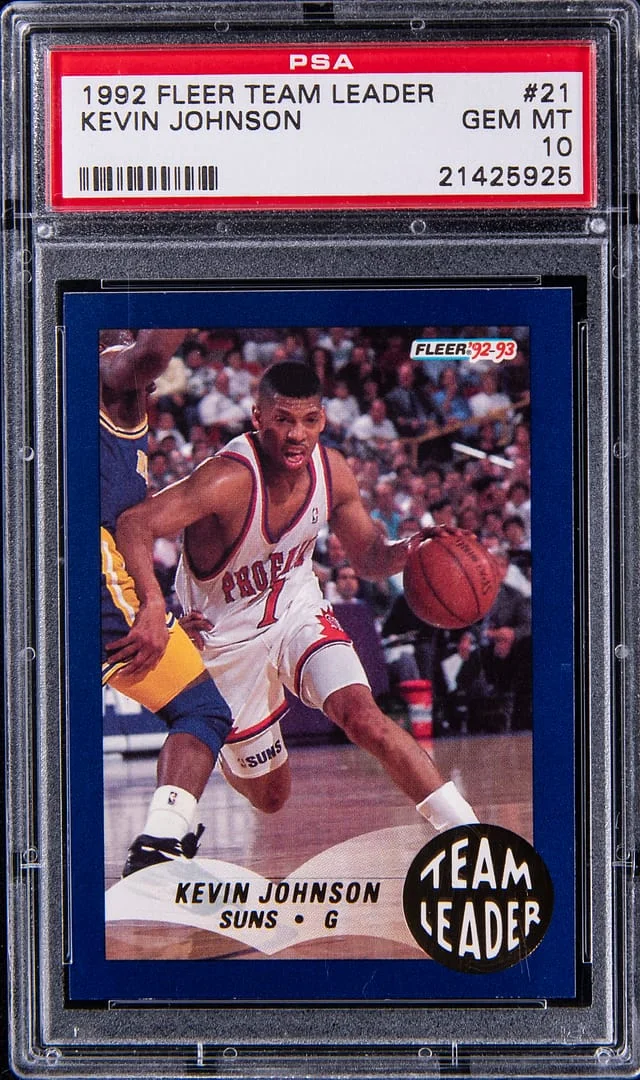 1992-93 Fleer Kevin Johnson Team Leader #21 card image