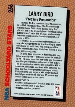 1992-93 Fleer Larry Bird SYS #256 card back image