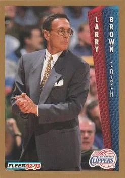 1992-93 Fleer Larry Brown CO #97 card image
