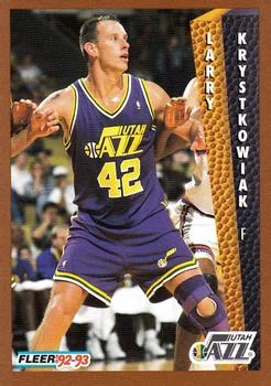 1992-93 Fleer Larry Krystkowiak #436 card image