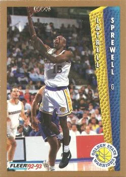 1992-93 Fleer Latrell Sprewell #343 card image