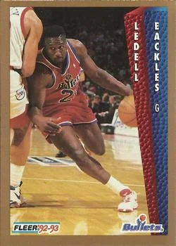 1992-93 Fleer Ledell Eackles #230 card image