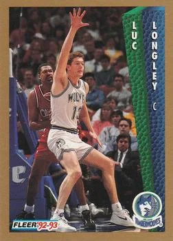 1992-93 Fleer Luc Longley #134 card image