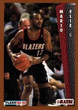 1992-93 Fleer Mario Elie #416 card image