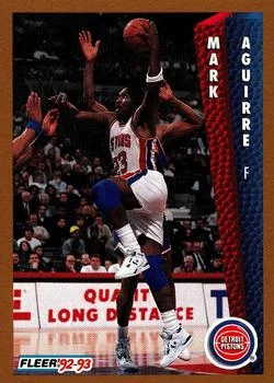 1992-93 Fleer Mark Aguirre #62 card image