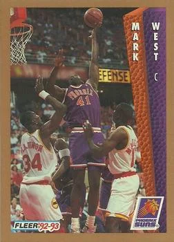 1992-93 Fleer Mark West UERUER: Needs 33 blocks to reach 1000; not 31 #183 card image