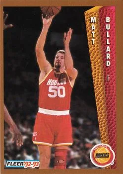1992-93 Fleer Matt Bullard #345 card image