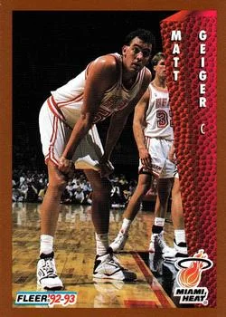 1992-93 Fleer Matt Geiger #367 card image