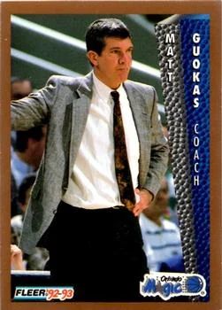 1992-93 Fleer Matt Guokas CO #161 card image