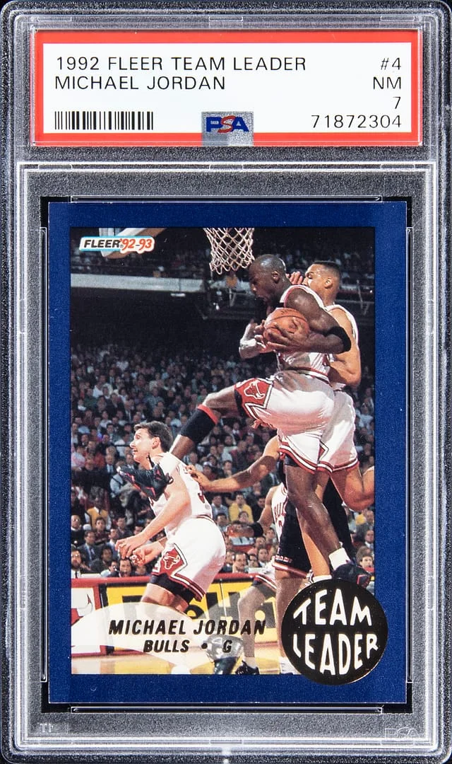 1992-93 Fleer Michael Jordan Team Leader #4 card image