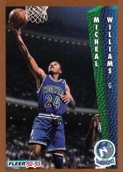 1992-93 Fleer Micheal Williams #384 card image