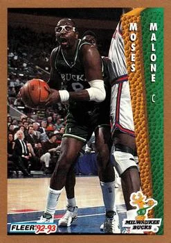 1992-93 Fleer Moses Malone #127 card image