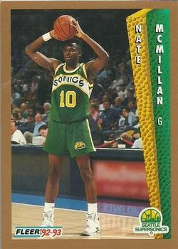 1992-93 Fleer Nate McMillan #215 card image