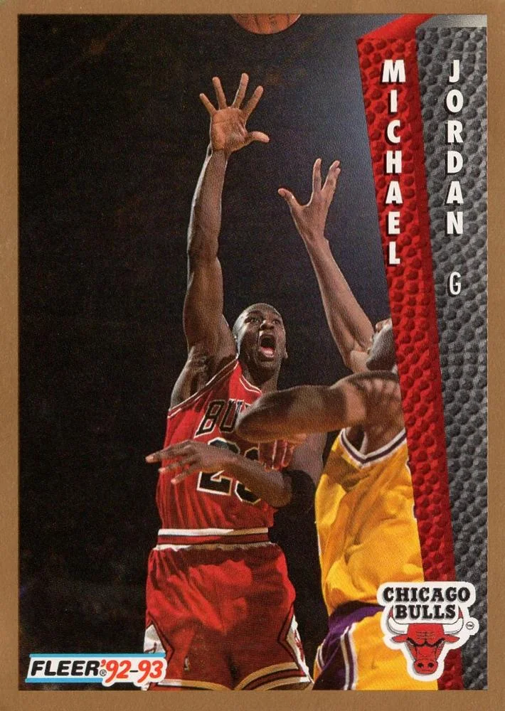 1992-93 Fleer Michael Jordan PROMO [Promo Sheet Singles] Promo Sheet Singles #32 card image
