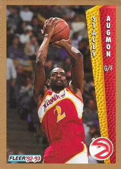 1992-93 Fleer Stacey Augmon PROMO [Promo Sheet Singles] Promo Sheet Singles #1 card image
